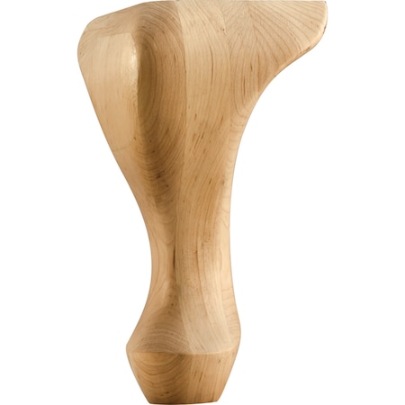 Hardware Resources 4-1/4" Wx4-1/4"Dx8"H Maple Queen Anne Leg WL85MP